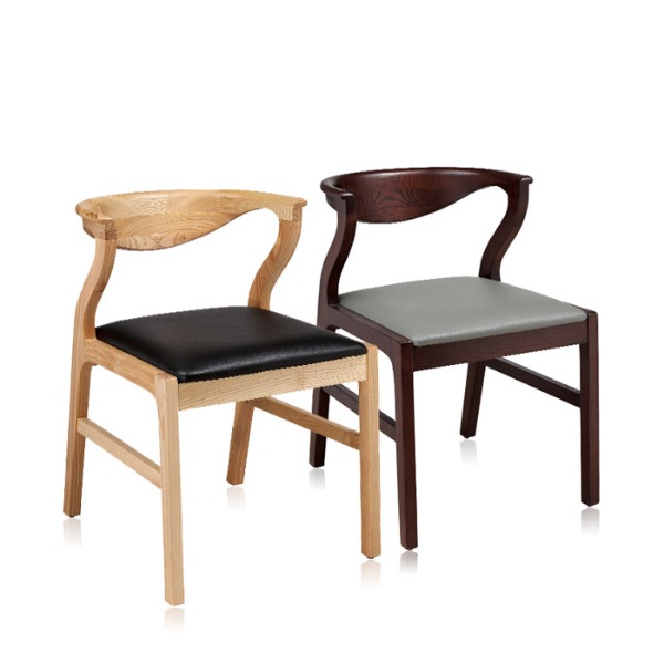 체어몰 CMH-리파 원목 의자- 인테리어 디자인 목재 원목 가죽 페브릭 의자,리파 원목 의자